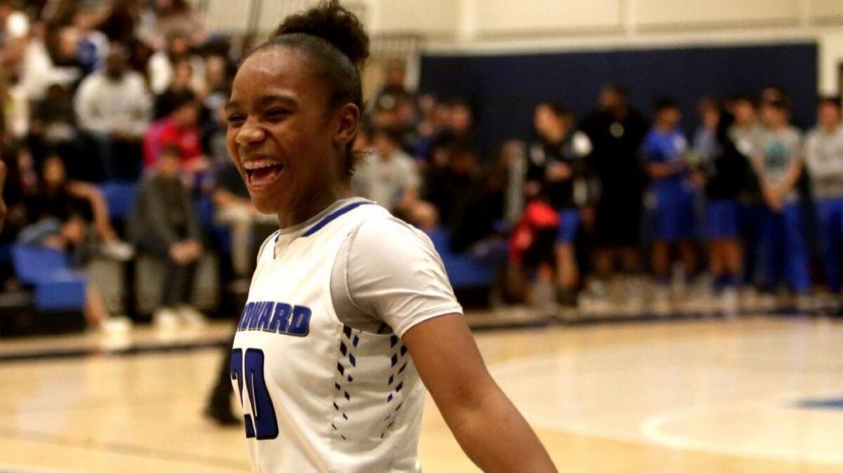 Sophomore Charisma Osborne of Windward has become one of the top girls' basketball players.