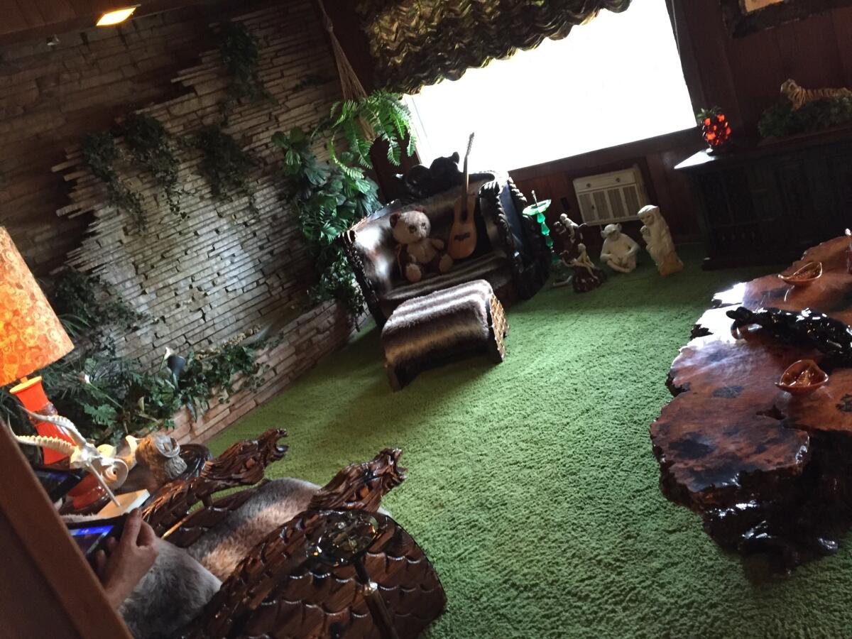 The Jungle Room is seen at Elvis Presley's Graceland Mansion in Memphis, Tenn.