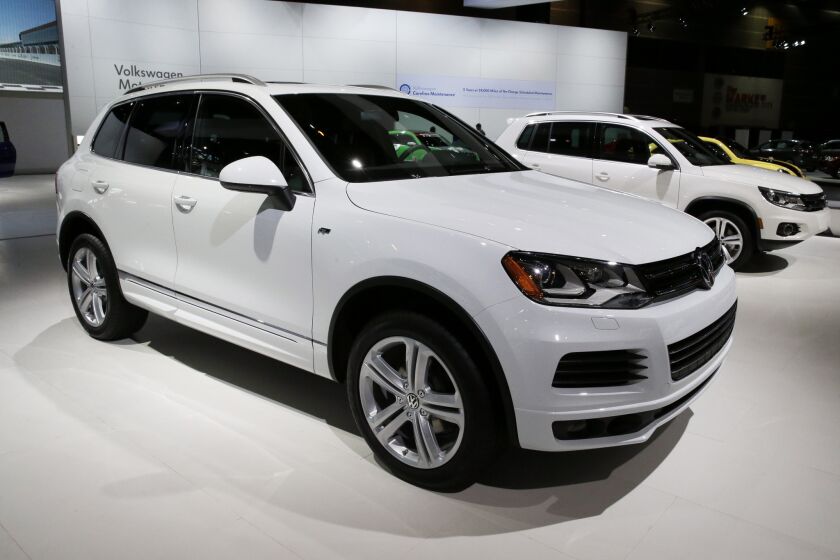 The Environmental Protection Agency has charged Volkswagen Group with a second round of emissions-evading software tricks, involving Porche, Audi and VW vehicles, including this 2014 Volkswagen Touareg TDI.