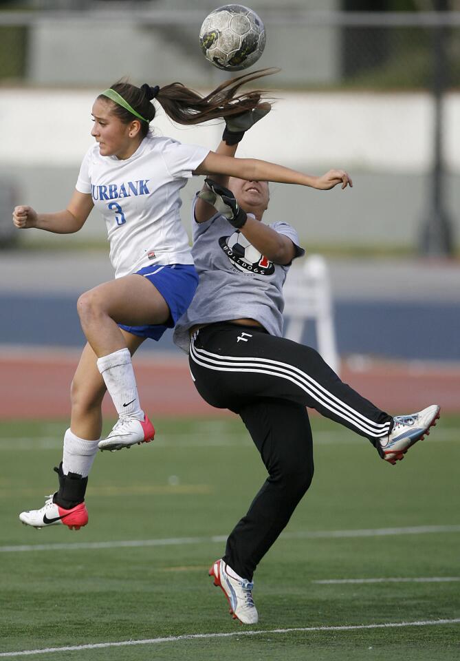 Photo Gallery: Burbank High School vs. Pasadena High School girls soccer