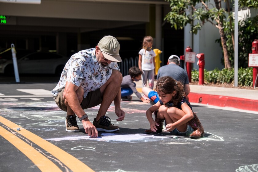 Guests at One Paseo's previous Street Art Block Party, held September 2021.