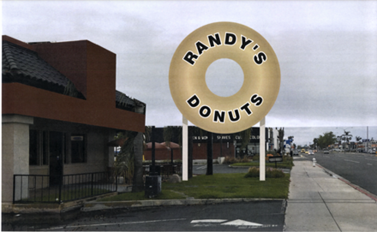 An illustration shows a donut-shaped sign