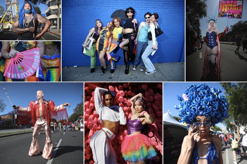 Compilation of images from the WeHo Pride festival.