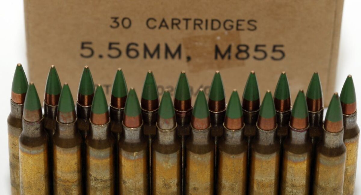 The Bureau of Alcohol, Tobacco, Firearms and Explosives has dropped its proposal to ban M855 green tip rounds with certain types of metal cores.