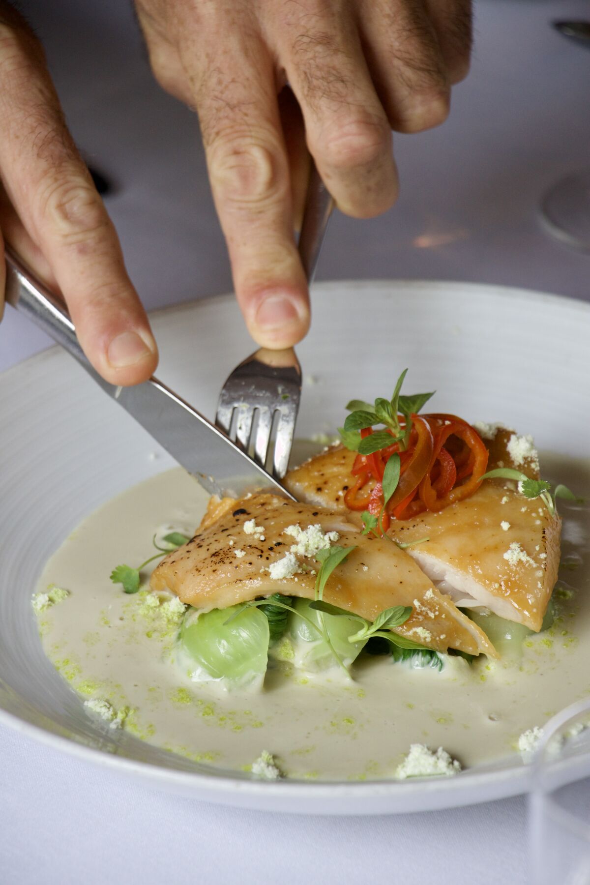 The miso glazed black cod from Mille Fleurs executive chef Brandon Jennings.