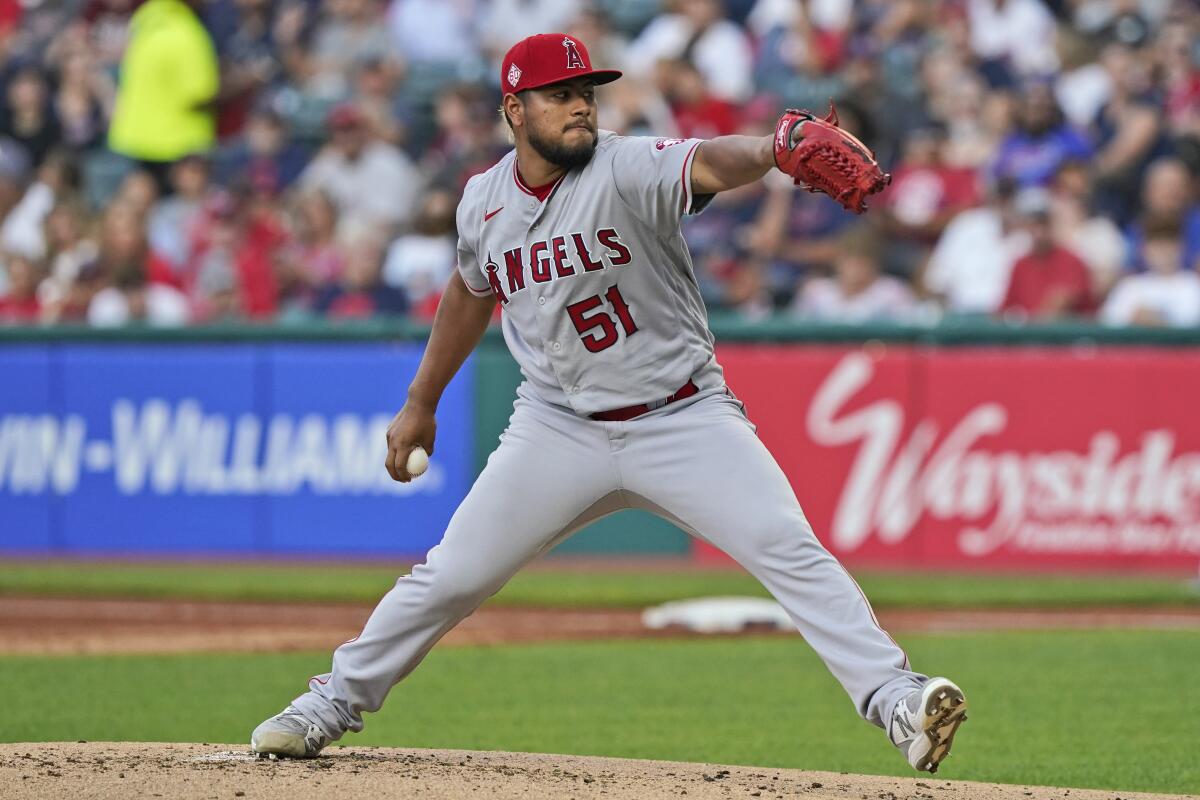 Jaime Barria gave up five runs in two innings in the Angels' loss on Friday.