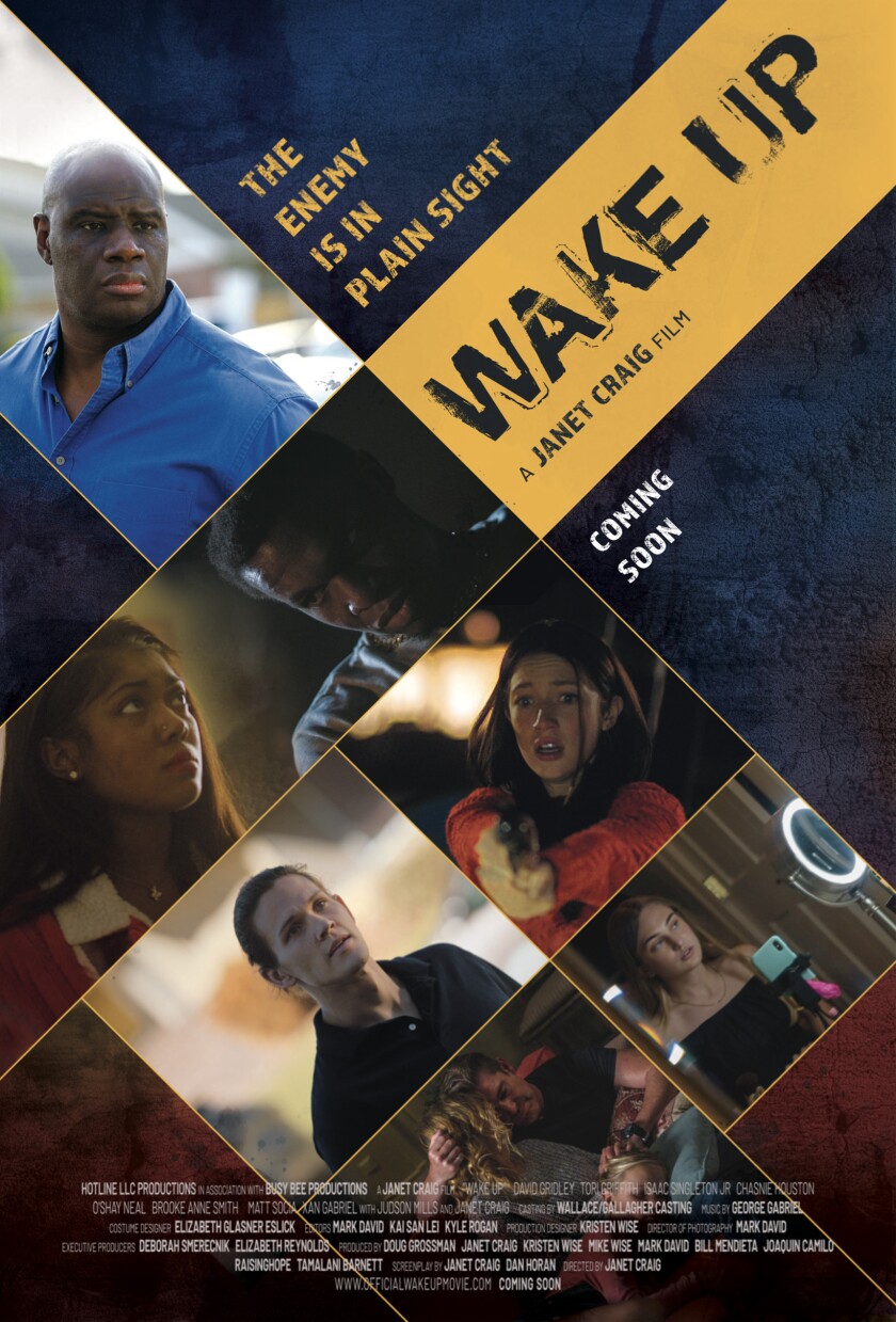 Official movie poster for the film "Wake Up," a feature-length film about human trafficking