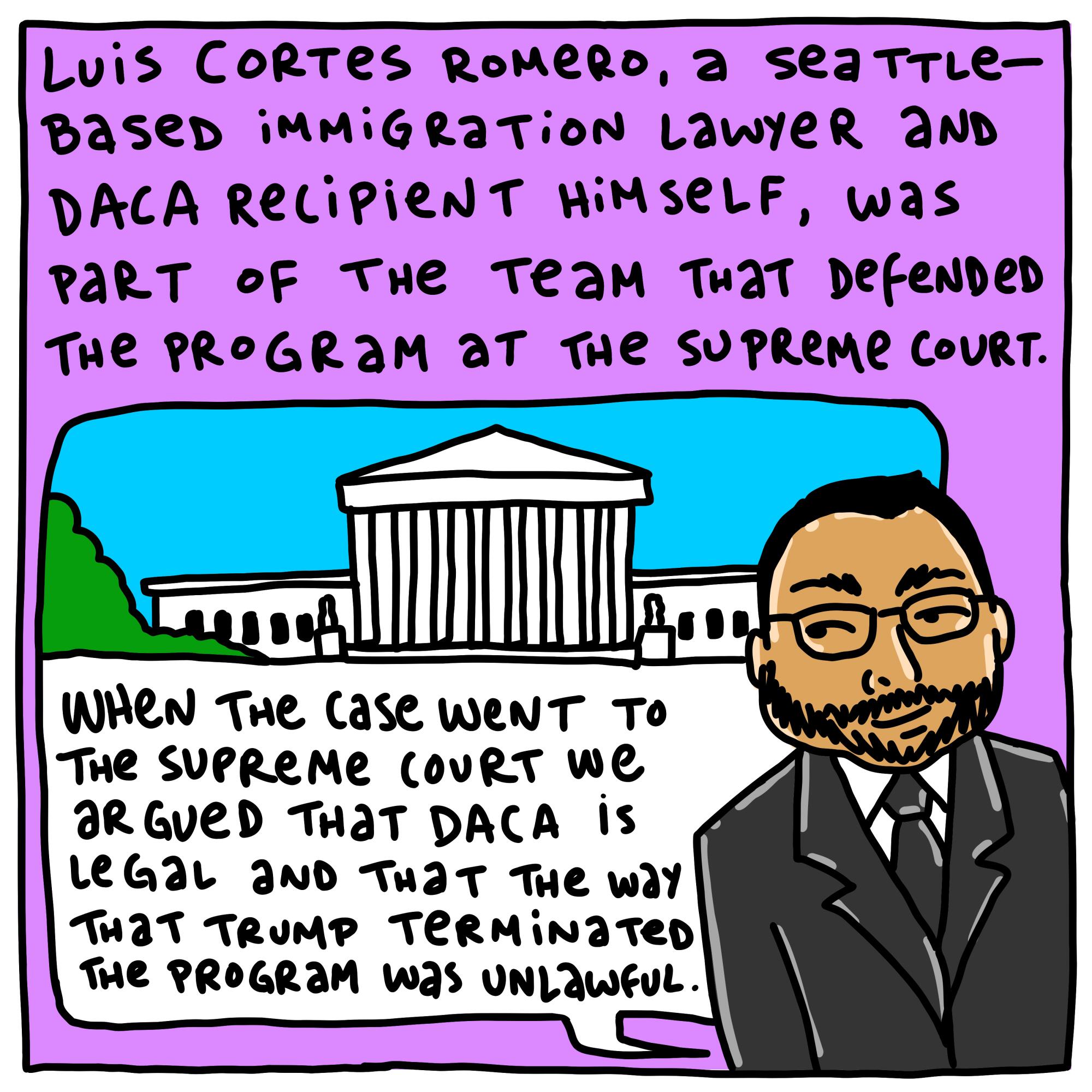 Luis Cortes Romero, an immigrant lawyer and DACA recipient, was part of the team that defended the case.