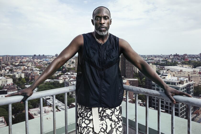 BROOKLYN, NEW YORK, AUGUST 16, 2021. Award winning Actor Michael K Williams, who is nominated for an Emmy for his work in "Lovecraft Country" is seen at his home in Brooklyn, NY. 08/16/2021 Photo by Jesse Dittmar / For The Times