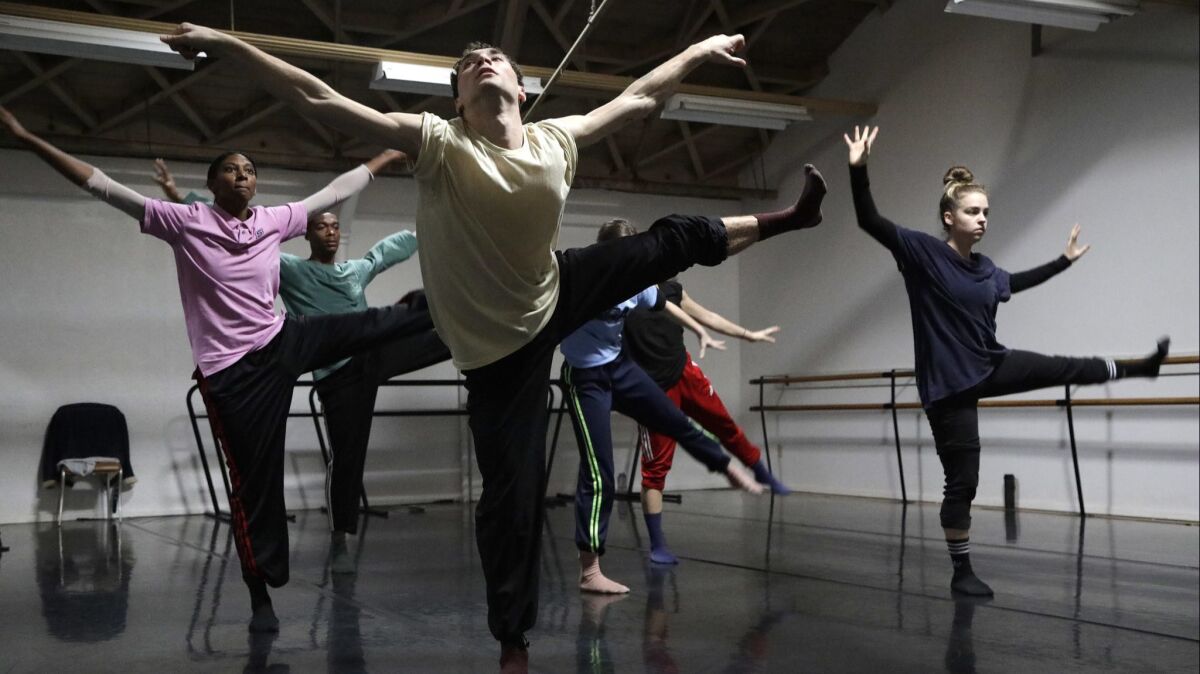 TL Collective rehearses at the Dance Arts Academy in Los Angeles.