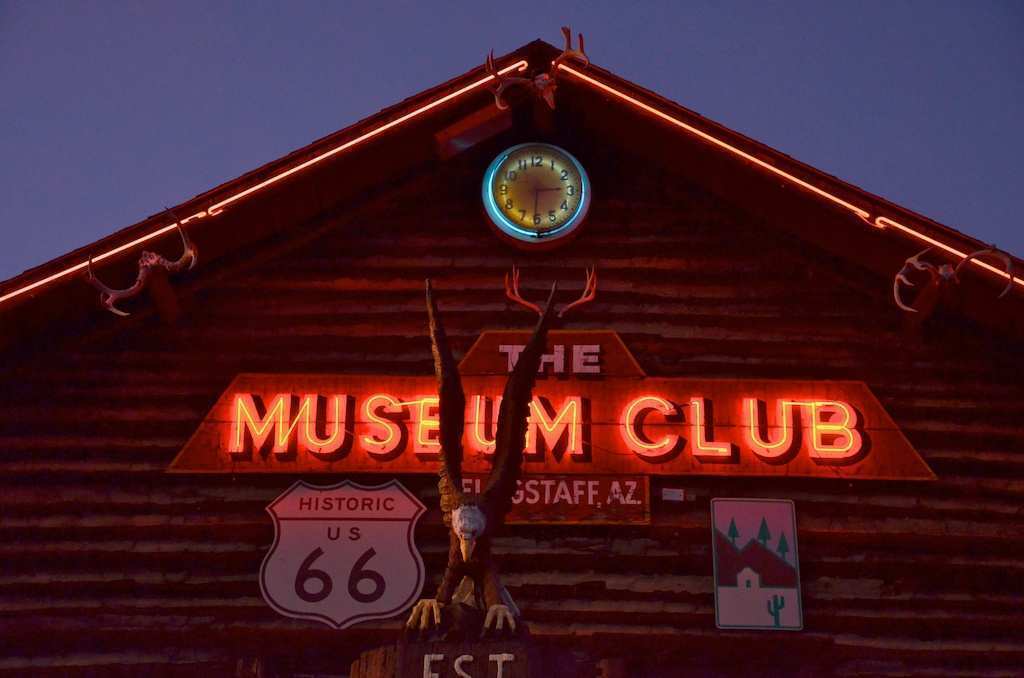 Come here to drink up and commune with the ghosts of the old Route 66, which runs right out front. The Zoo (as locals call it) is a log-cabin roadhouse full of neon signage, ample taxidermy, a big flag, juke box, dance floor and history dating to 1931. 3403 E. Route 66, Flagstaff; (928) 526-9434; http://www.themuseumclub.com.