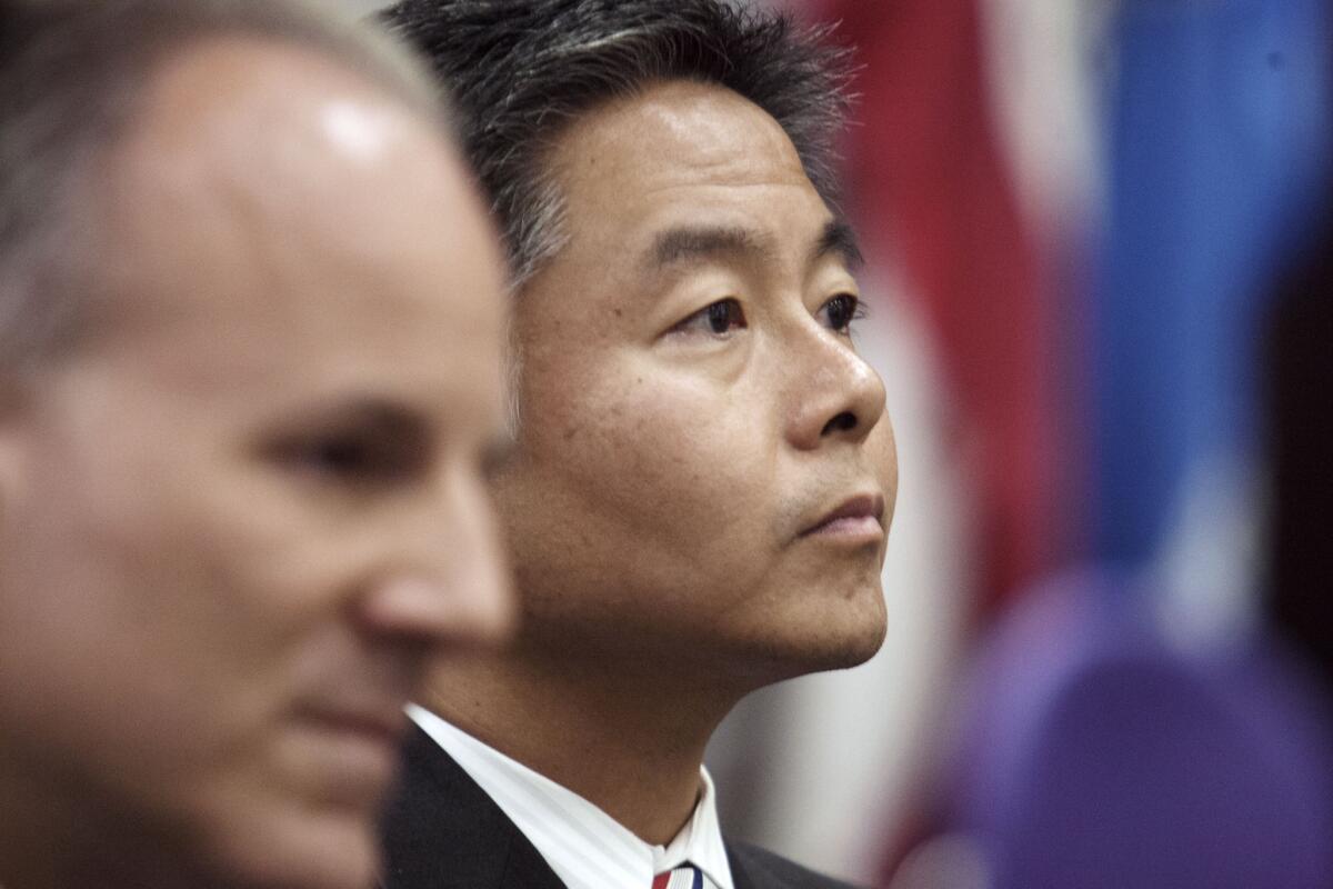 Rep. Ted Lieu of Torrance has been challenging President Trump on Twitter.