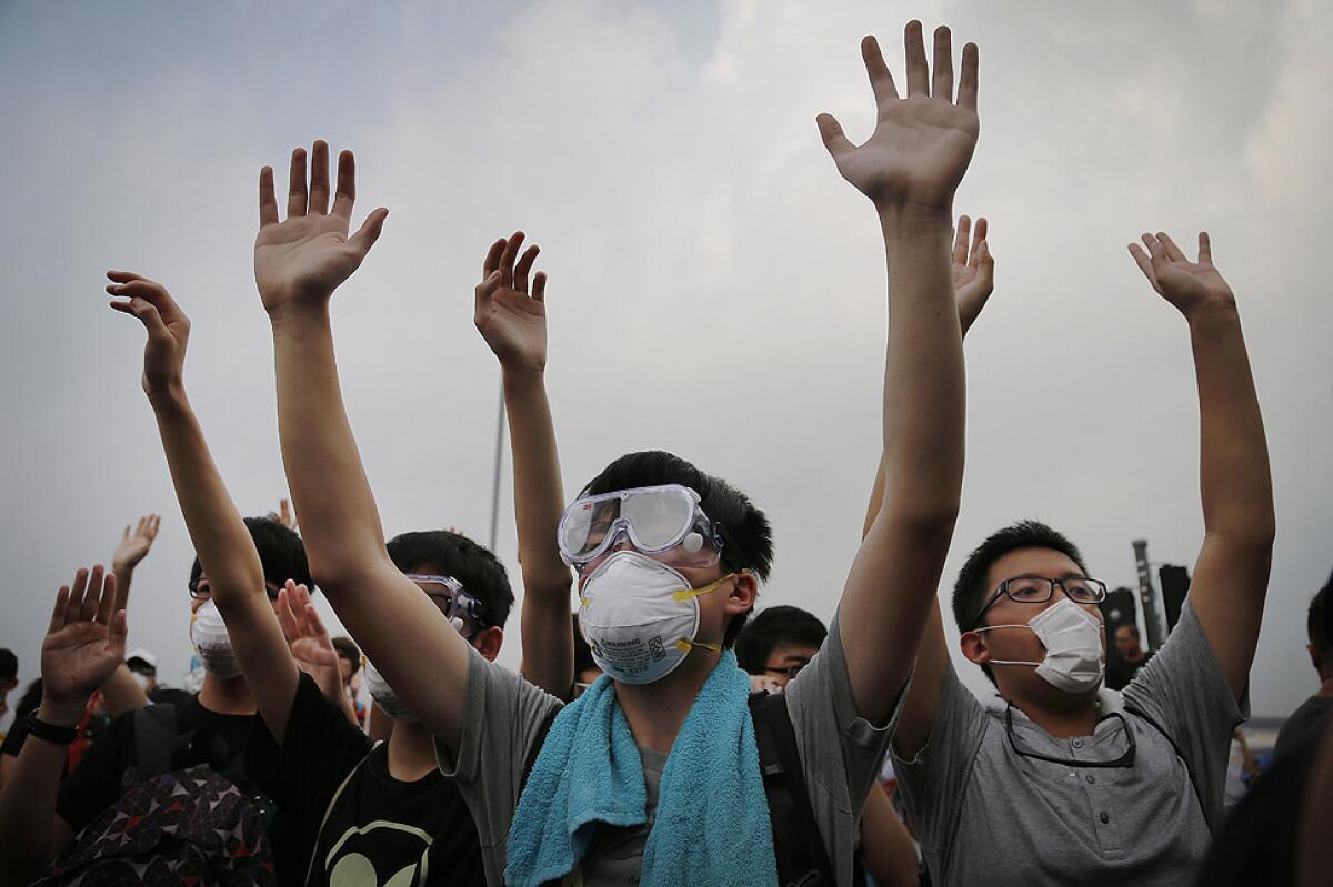 Hong Kong democracy protesters