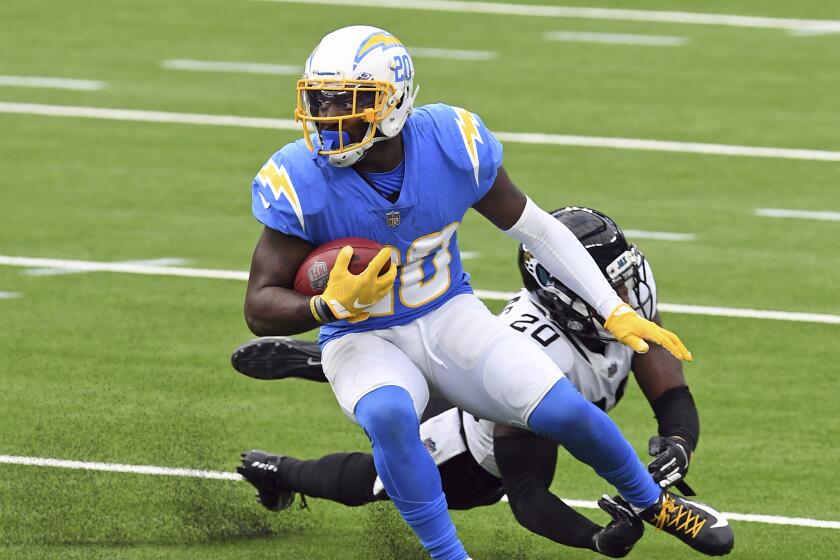 Los Angeles Chargers defensive back Desmond King II