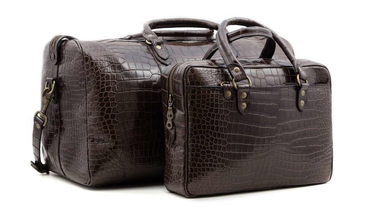 Crocodile-skin bags come with a lifetime guarantee.