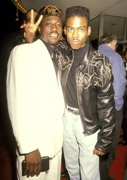 Wesley Snipes and Chris Rock in 1991.