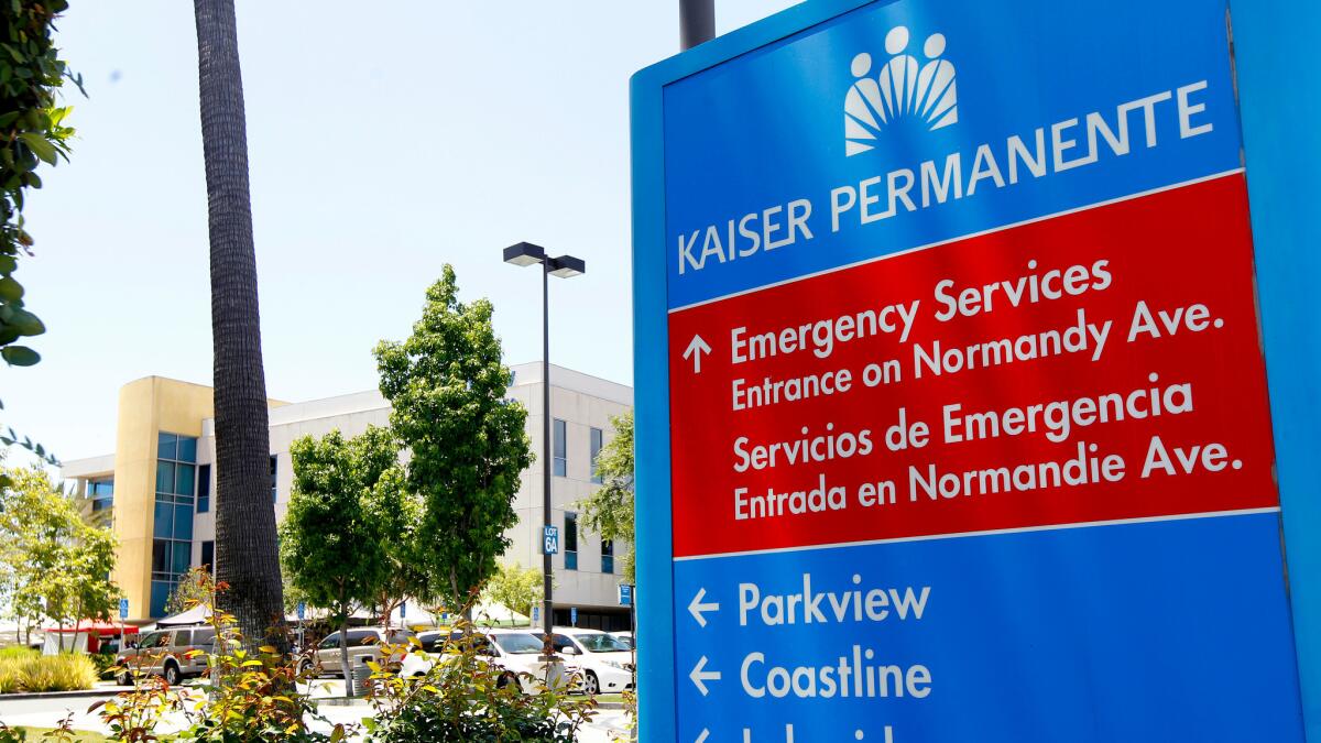 Kaiser Permanente Medical Center in Harbor City.