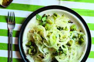 The Fennel Salad with Spicy Green Olives and Crushed Pistachios from Andy Baraghani's "The Cook You Want to Be."