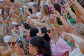 Young women during sorority recruitment at The University of Alabama.