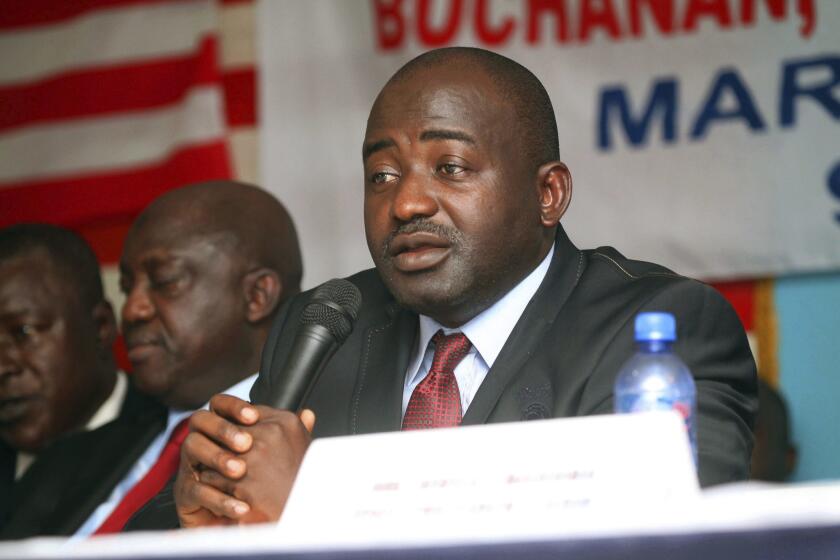 Musa Bility, presidente de la Asociación de Futbol de Liberia, y candidato a dirigir a la FIFA.