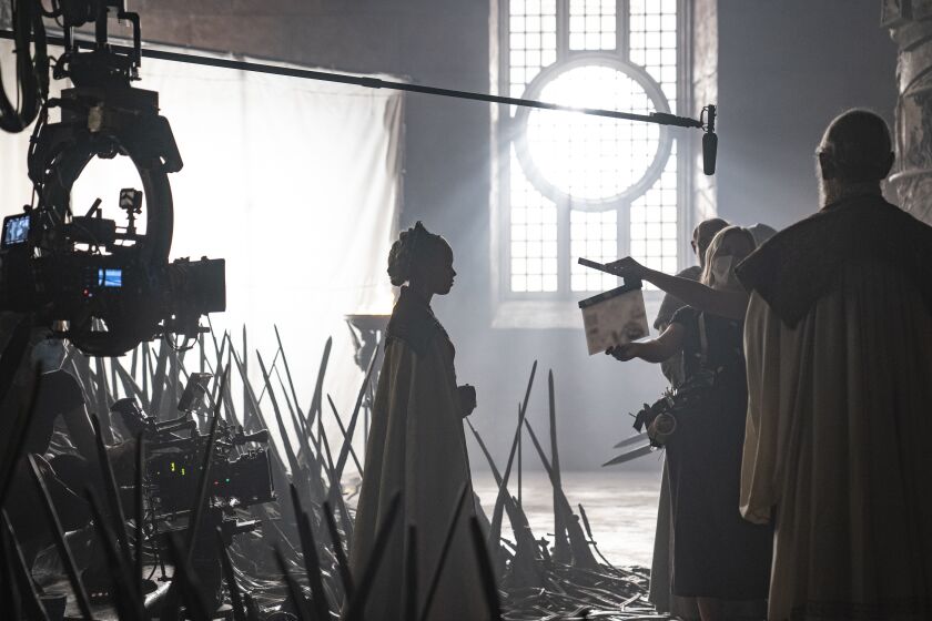 Behind the scenes filming for HBO's "House of the Dragon"  