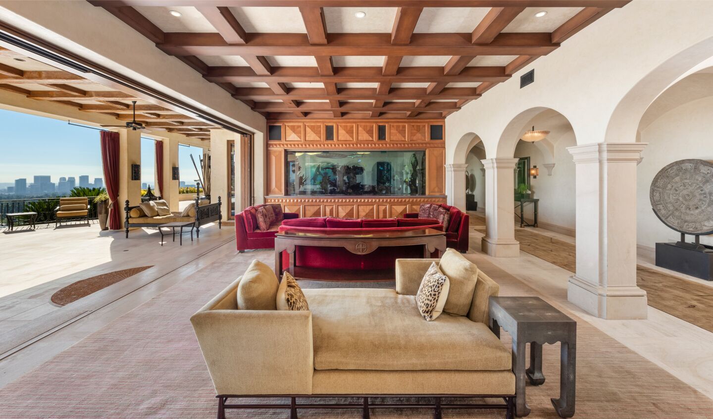 The living room.