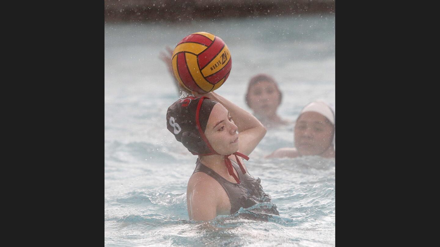 Photo Gallery: Crescenta Valley vs. Burroughs Pacific League girls' water polo