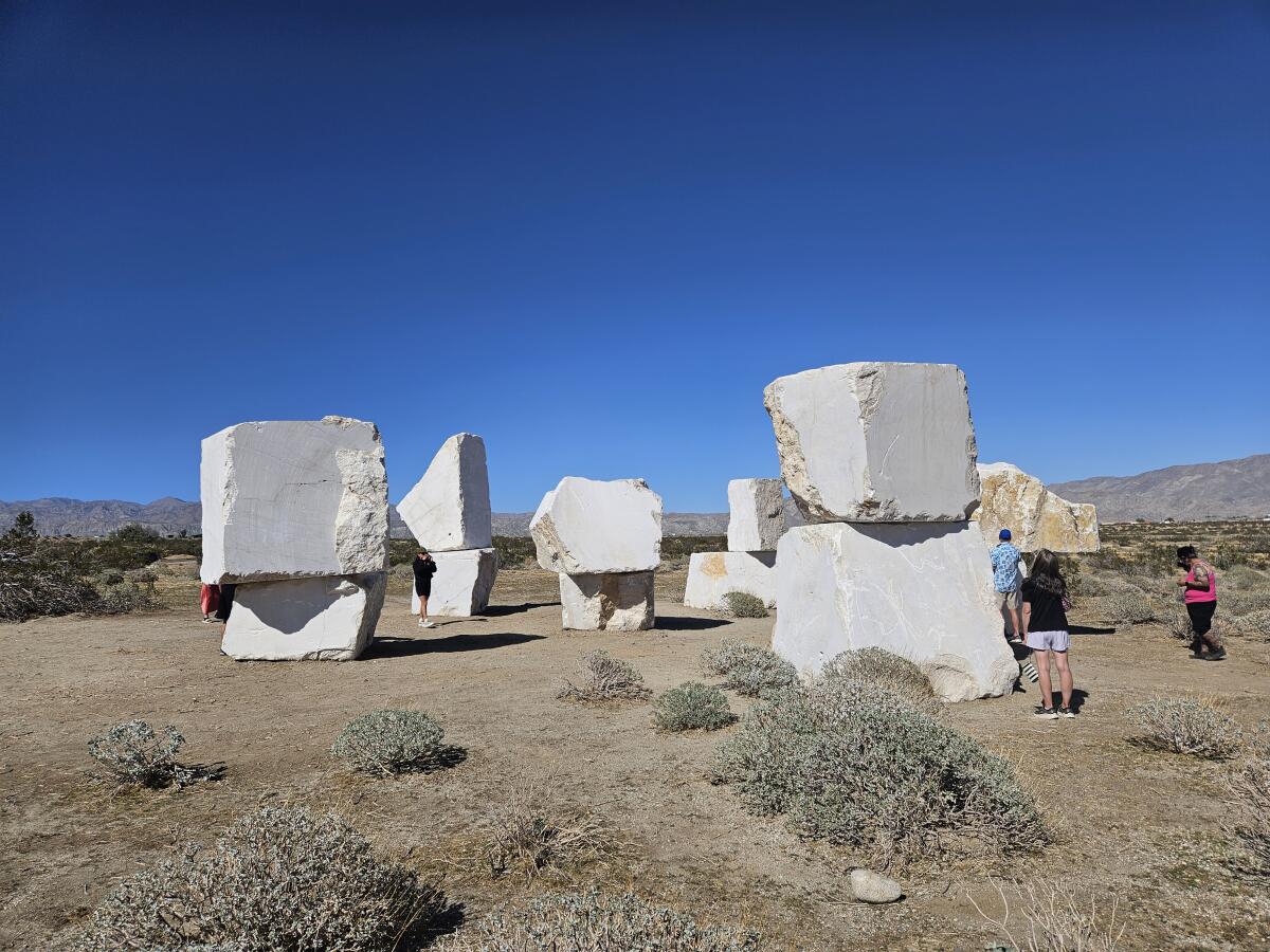 Jose Dávila, “The enactment of being together,” 2025, marble