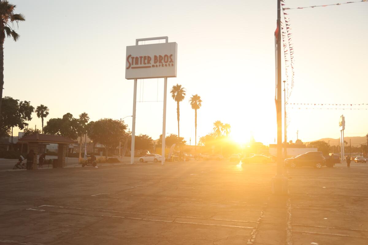 Sunset in Jurupa Valley.