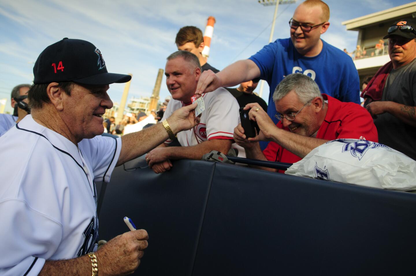 Pete Rose Manages Bluefish
