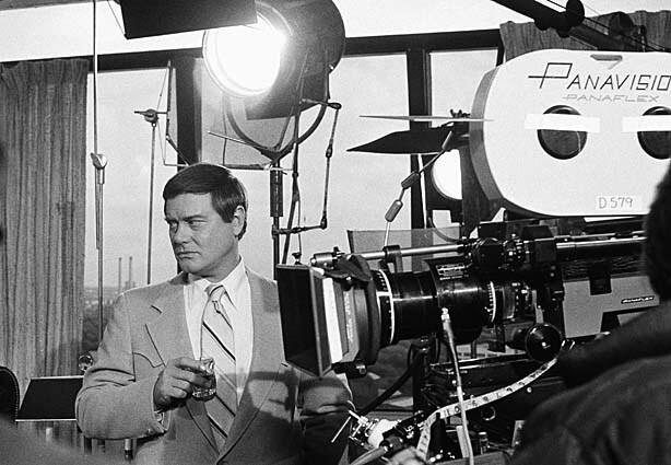 Actor Larry Hagman on the set of his TV series "Dallas" on Feb. 2, 1979.