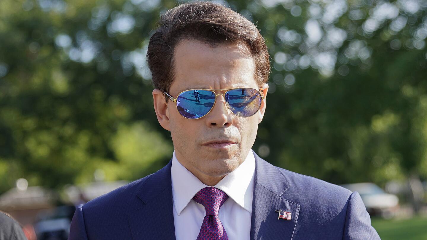 July 25, 2017: White House communications director Anthony Scaramucci walks back to the West Wing of the White House in Washington.