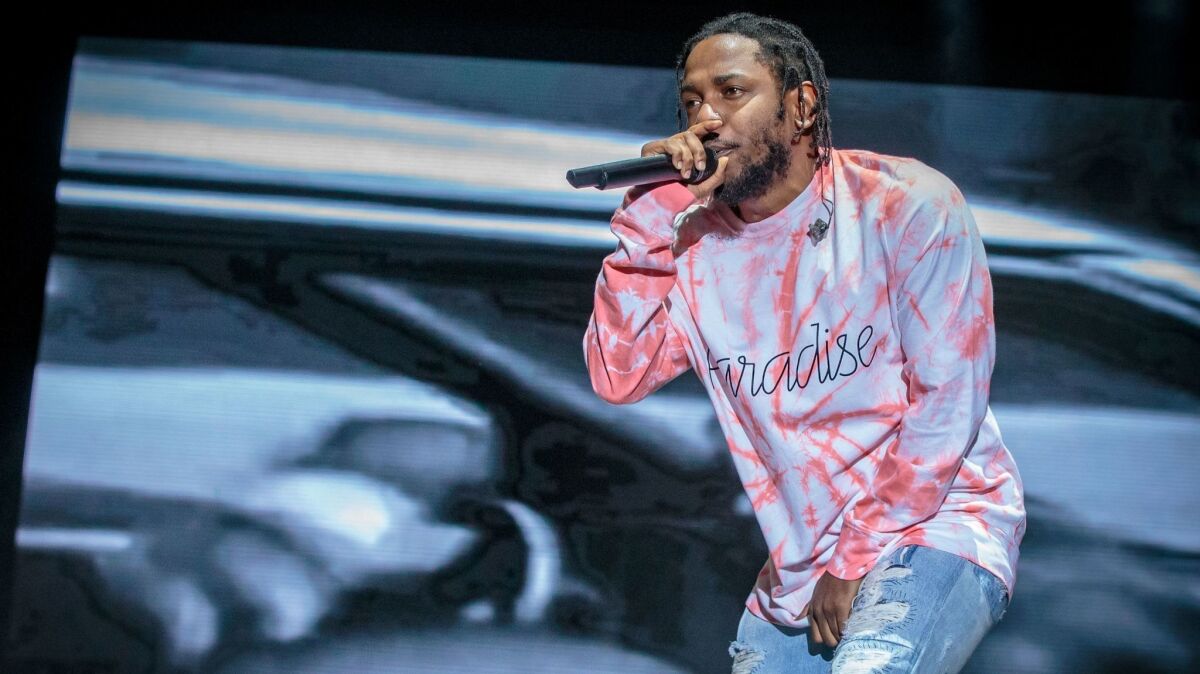 Kendrick Lamar, shown at the 2016 Austin City Limits Music Festival, gave to the Compton Unified School District for its arts program.