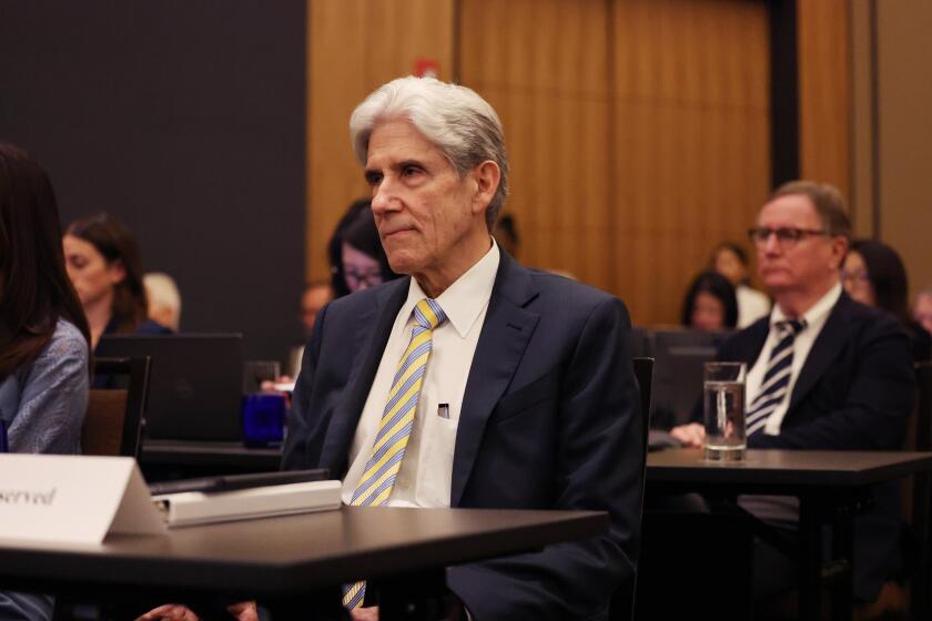 WESTWOOD CA JUNE 12, 2024 - Julio Frenk, president of the University of Miami, has been chosen as the next chancellor of UCLA. He will be the first Latino to lead the university, taking over in January 2025.(Brian van der Brug / Los Angeles Times)