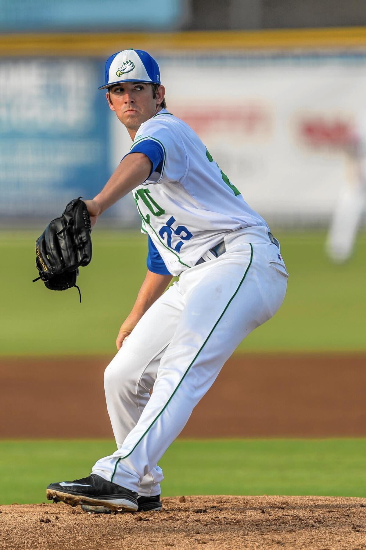 Jordan Desguin (Newport Harbor High), a Florida Gulf Coast University pitcher, decided to turn pro last month after being drafted by the Milwaukee Brewers in the 36th round in June.