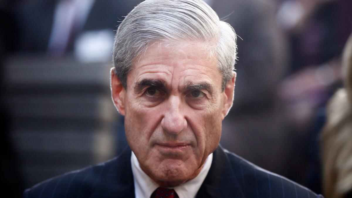 Special Counsel and former FBI Director Robert S. Mueller III is seen in 2013.