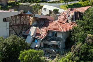 Rolling Hills Estates, CA, Wednesday, July 12, 2023 - A hillside continues to collapse as homes along Peartree Lane fall along with it. (Robert Gauthier/Los Angeles Times)