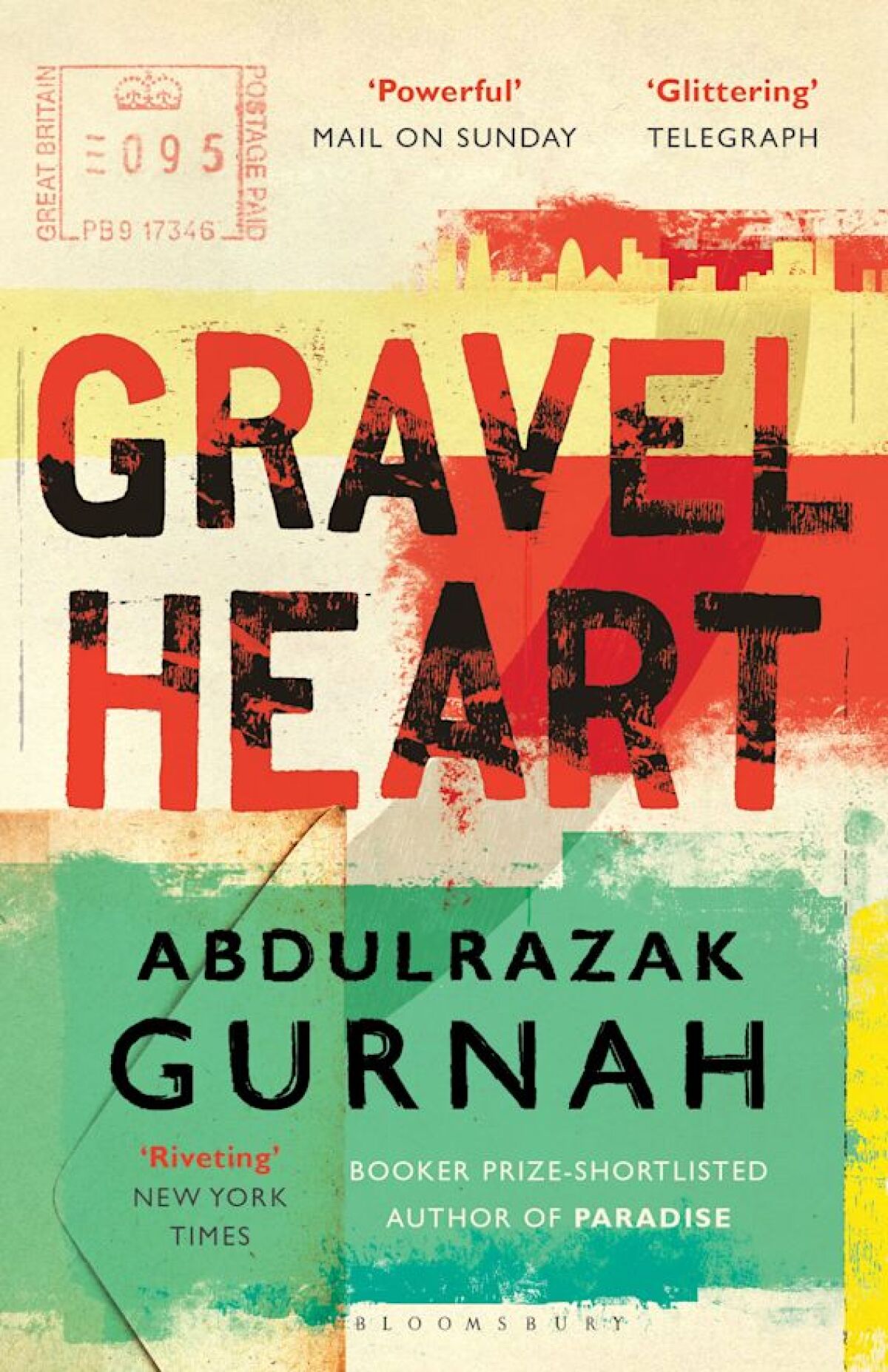 Jacket for "Gravel Heart" (2017) by Abdulrazak Gurnah.