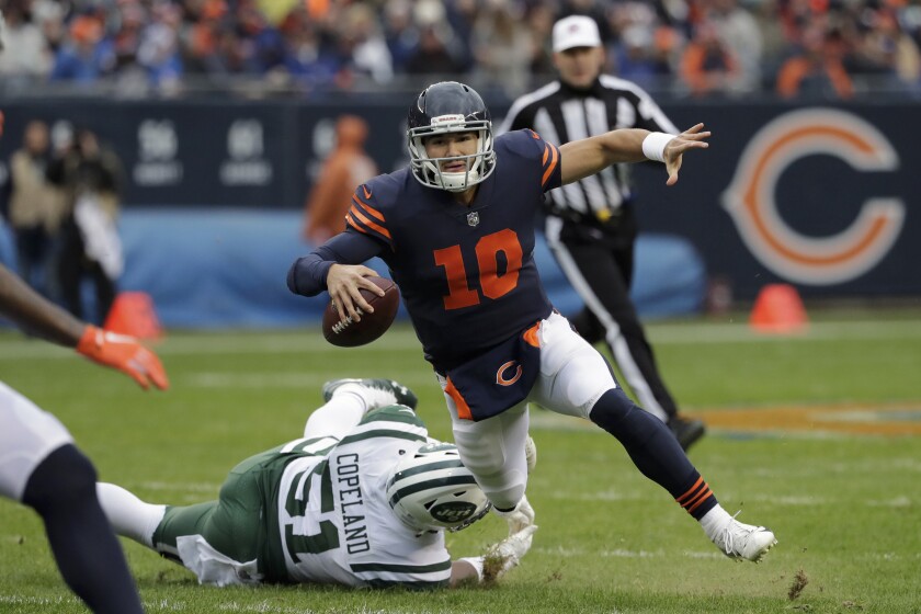 Chicago Bears quarterback Mitchell Trubisky (10) showed signs of being a capable starter for fantasy owners last season, but he was beyond mediocre his final five games. There's significant upside, but until he improves his consistency, he's only worthy as a weekly streaming option.