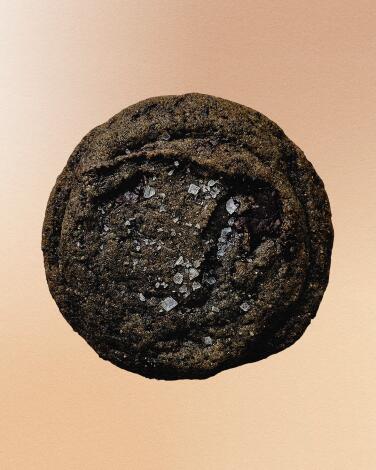 Black sesame dark chocolate cookie at By Jiyoon