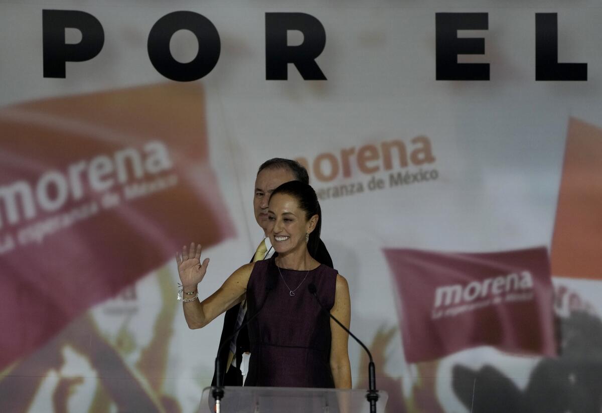 La política mexicana y la elegida como candidata presidencial de Morena, Claudia Sheinbaum, 