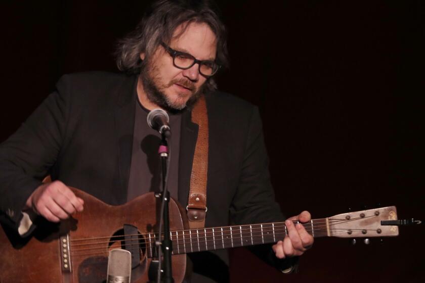 WEST HOLLYWOOD, CALIF. - JAN. 3, 2019. Singer-songwriter Jeff Tweedy performs at Largo at the Coronet in West Hollywood on Thursday, Jan. 3, 2019. Photograph exclusively for use by the Los Angeles Times, and will not be licensed or sold to any other party w/o publicist consent. (Luis Sinco/Los Angeles Times)