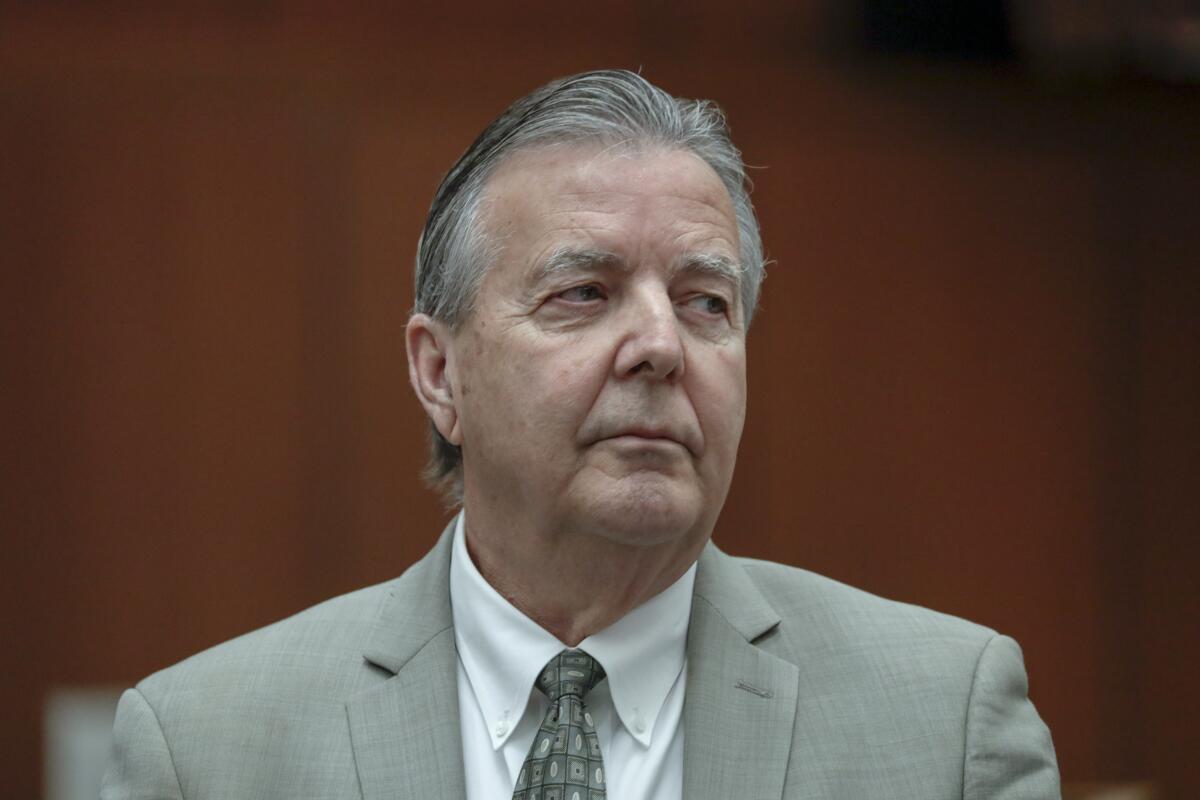 Palmdale Mayor Jim Ledford during a court appearance in March 2018.