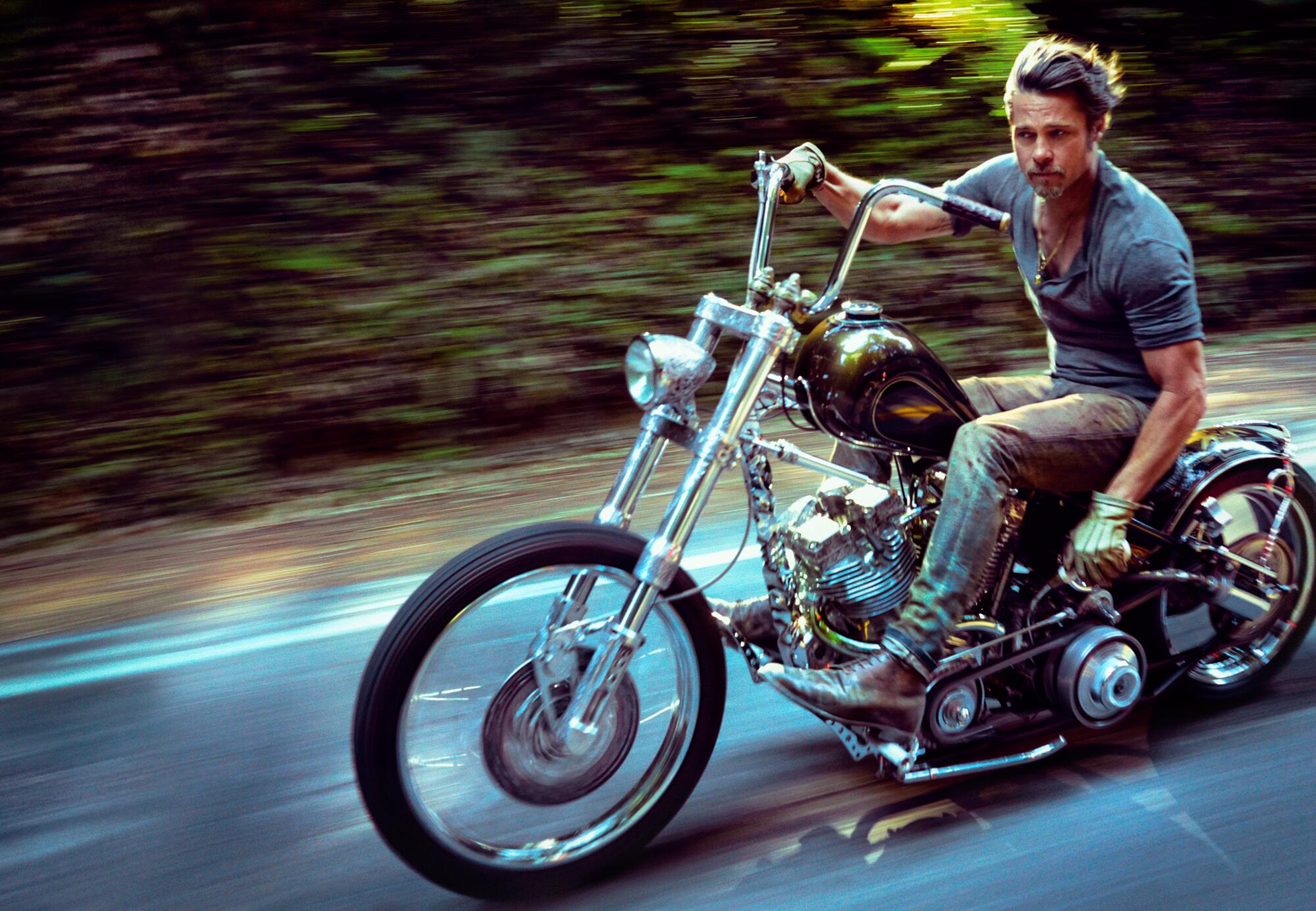 Brad Pitt, photographed in Humboldt, Calif., on Aug. 12, 2014, for the November 2014 issue of Details magazine.