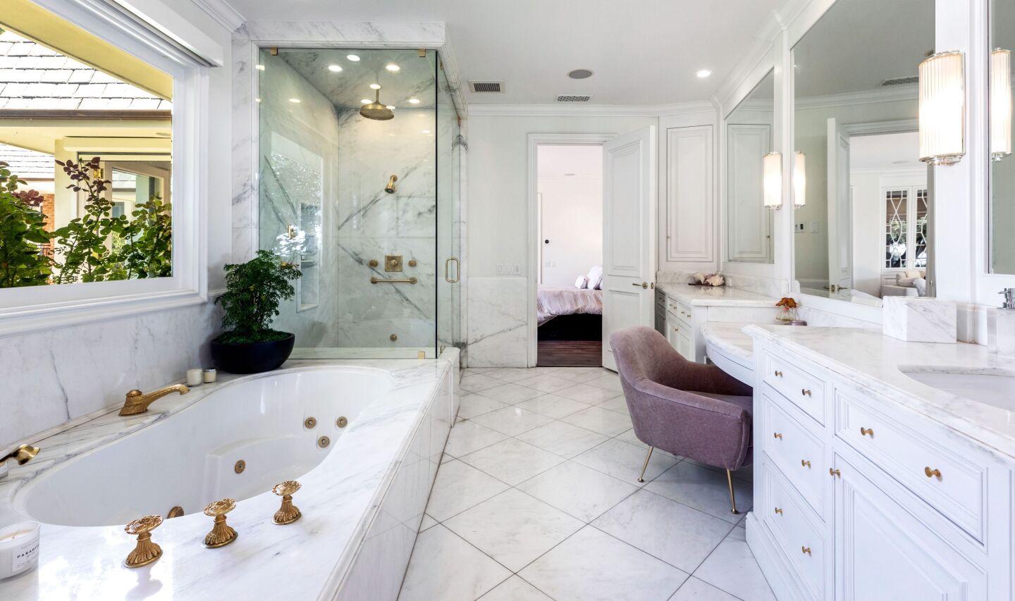 The bathroom.