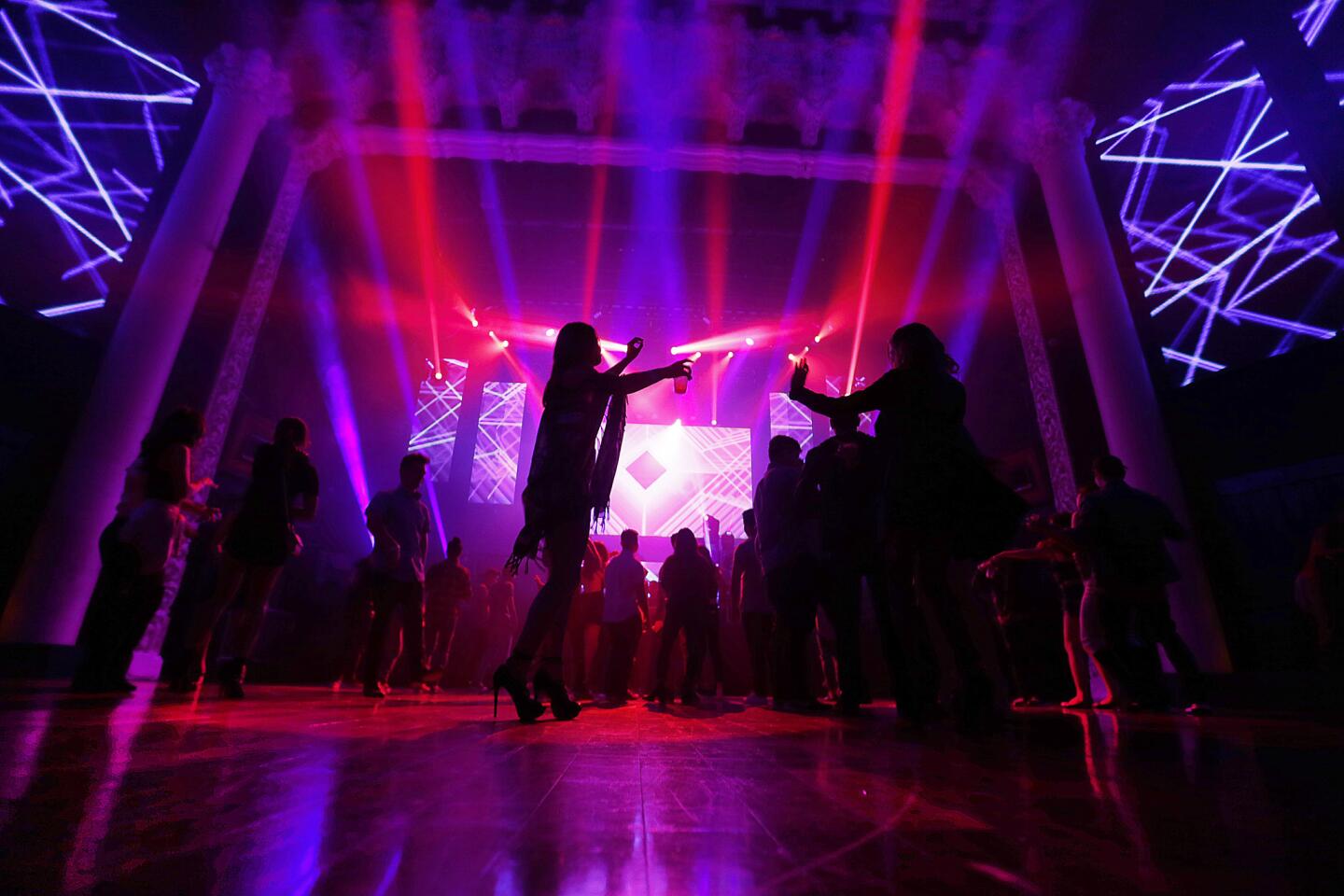 Clubgoers dance the night away at the Avalon Hollywood, which can remain open until 6 a.m., but where customers can't drink after 2 a.m.