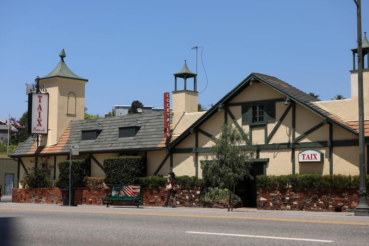 Taix restaurant, which dates to 1912 and has been in its current location since 1962, will be sold to make way for a new mixed-use development in Los Angeles, Calif., on July 30, 2019.