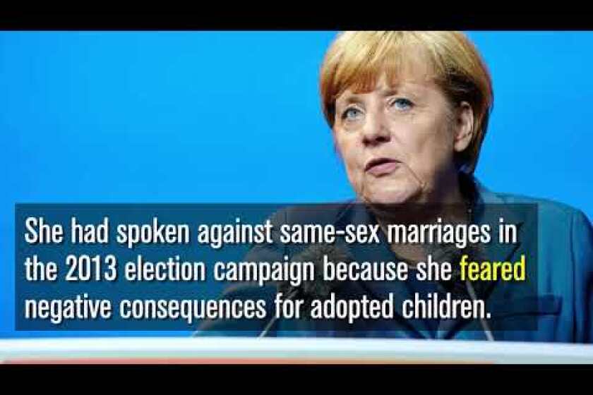 Angela Merkel’s shift on same-sex marriage