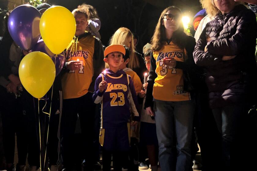“We all know him as just Kobe, a person,” Newport Beach resident Jill Yank said at a candlelight vigil on Sunday, Jan. 26, 2020.