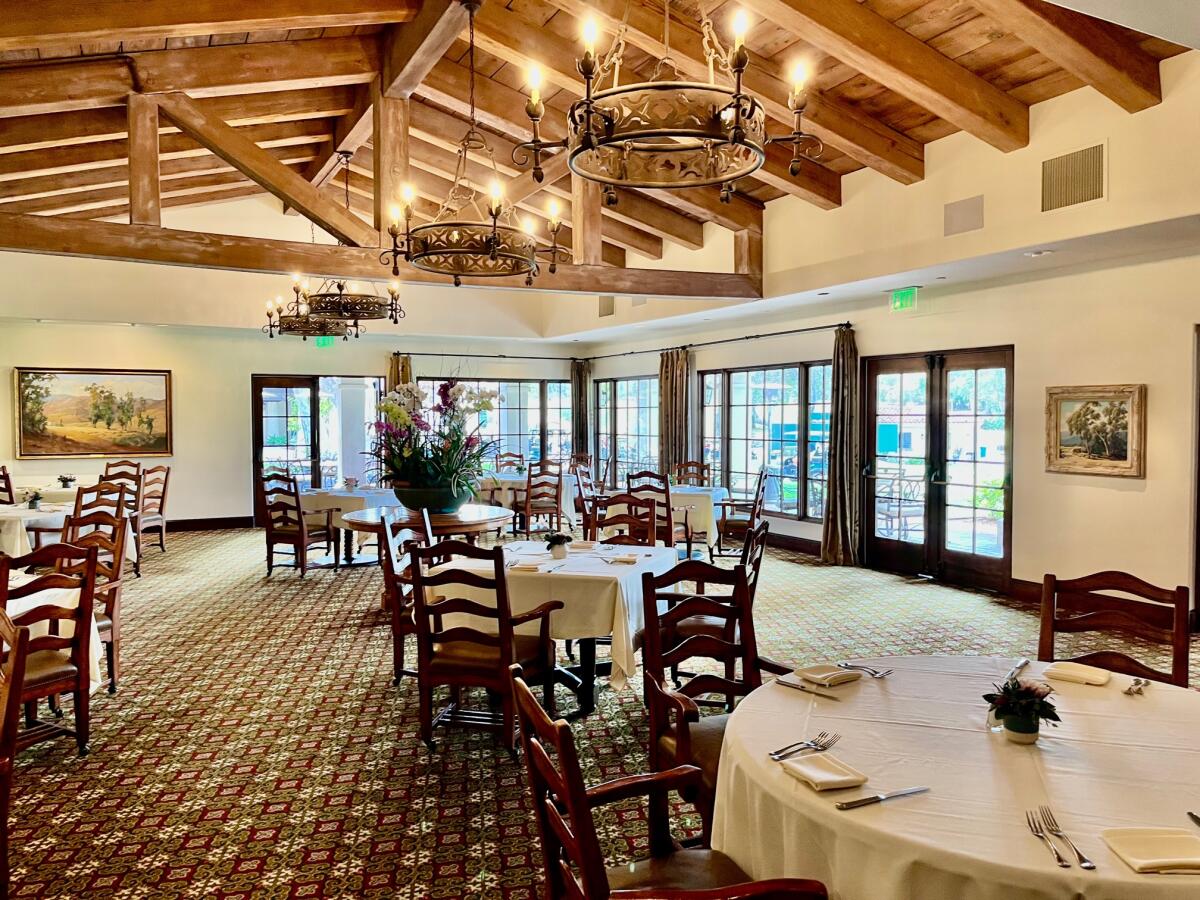 The Rancho Santa Fe Golf Club restaurant.